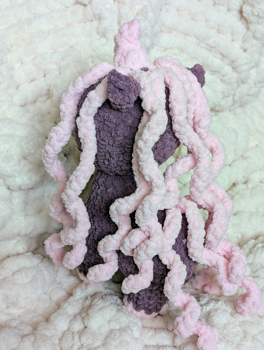 Handcrafted Unicorn Plush Inspired by the Cathedral of the Holy Spirit - Advent Colors!
