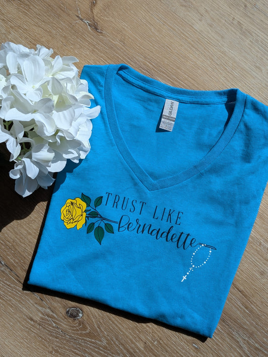 Trust Like Bernadette Women's Short Sleeve V-Neck