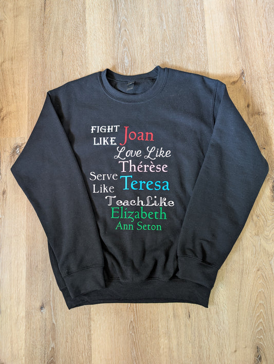 Saint Inspiration Long Sleeve Crewneck Sweatshirt