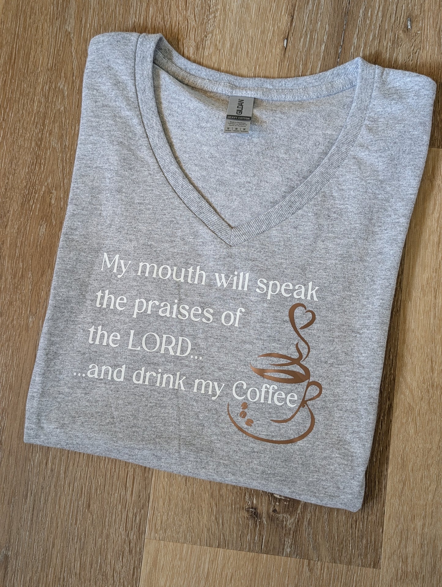 Jesus and Coffee V-Neck T-Shirt