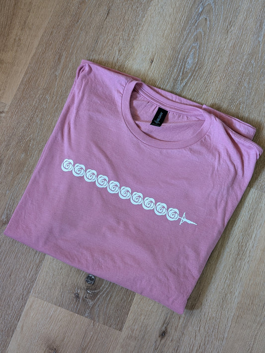 Rosary Decade T-Shirt—Spiral Roses