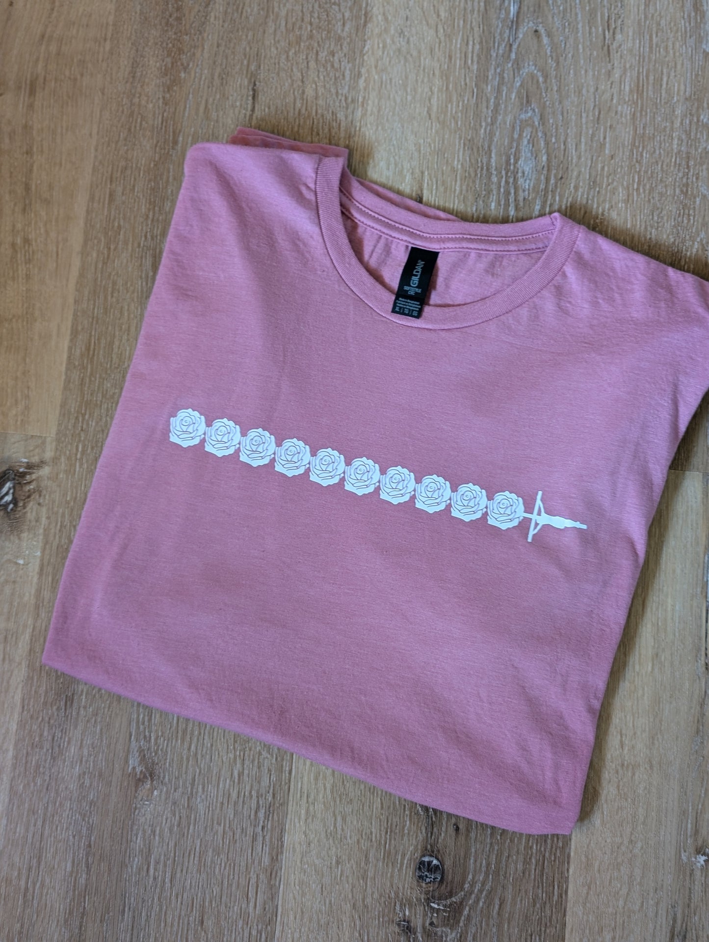 Rosary Decade T-Shirt—Detailed Roses
