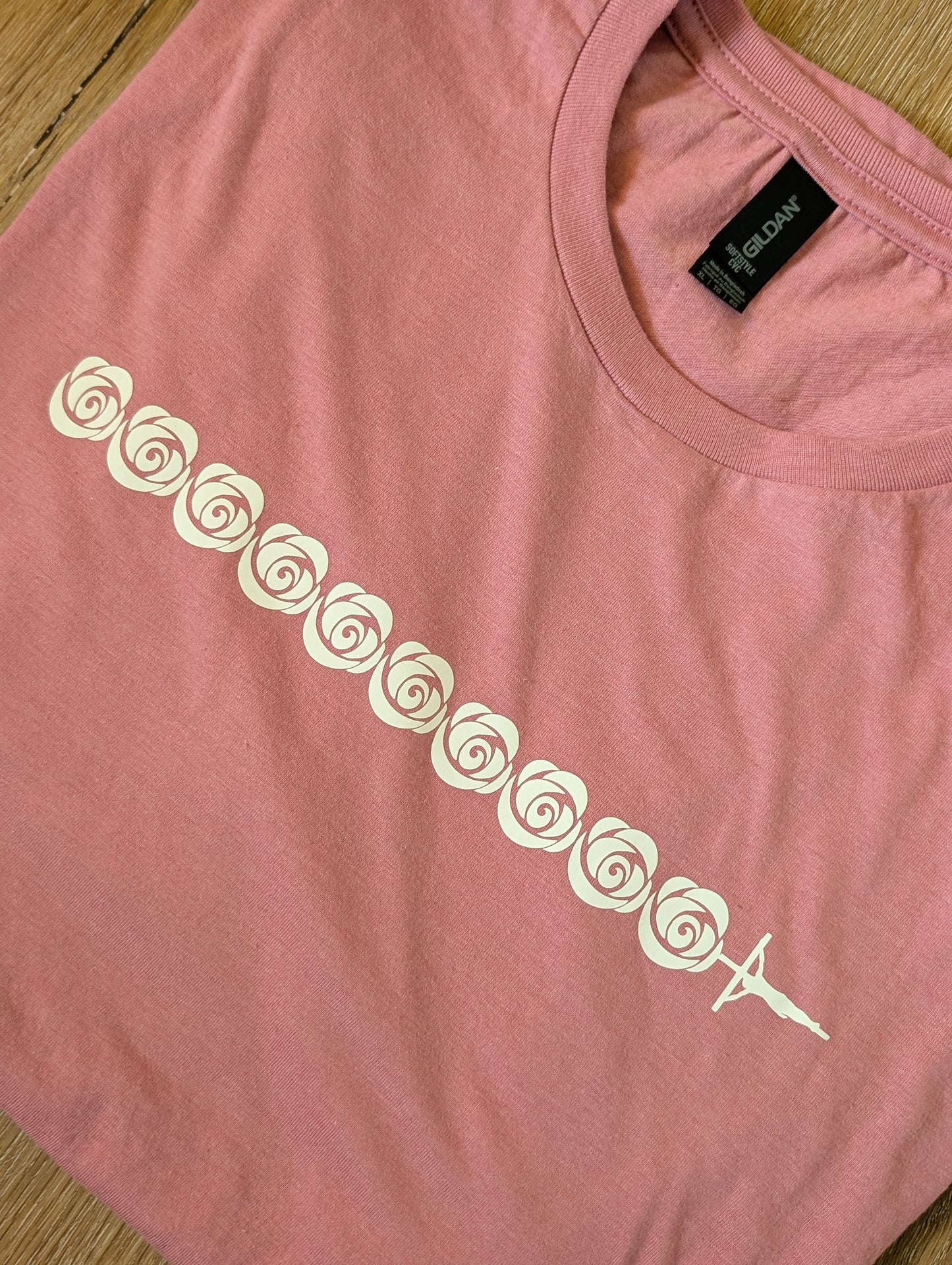 Rosary Decade T-Shirt—Spiral Roses