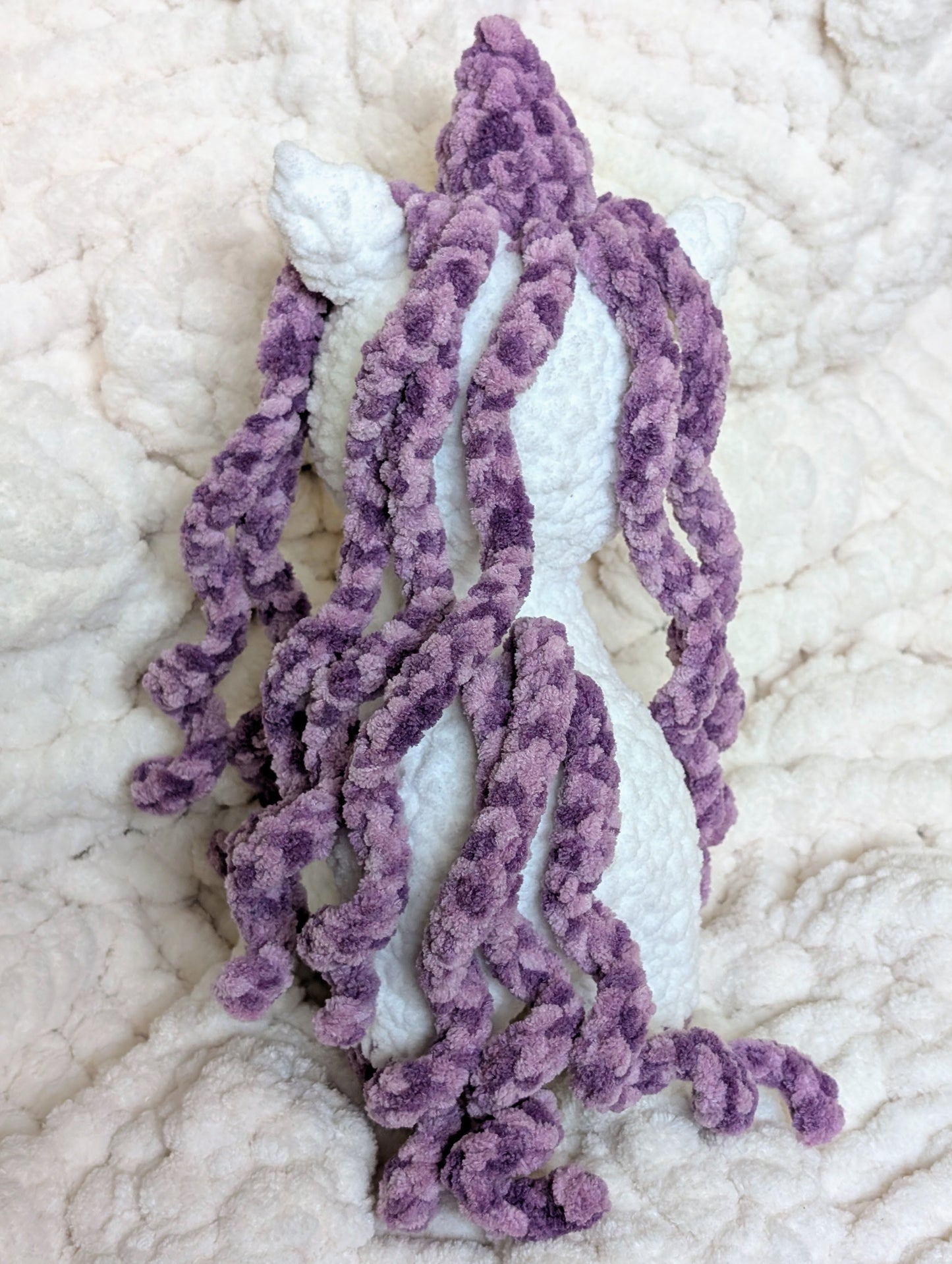 Handcrafted Unicorn Plush Inspired by the Cathedral of the Holy Spirit - Advent Colors!